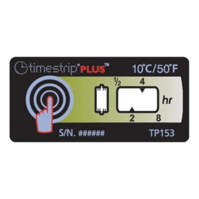 Timestrip Temperature Label Indicator 8 °C to 10 °C TP153