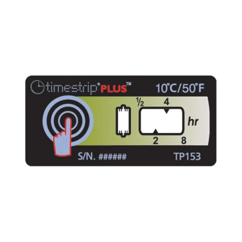 Timestrip Temperature Label Indicator 8 °C to 10 °C TP153