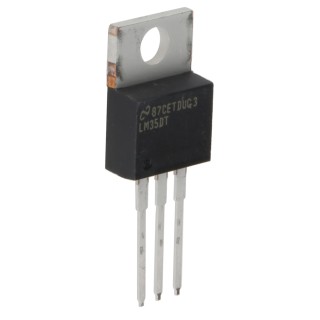 Texas Instruments Voltage Output Temperature Sensor Through Hole Mount Analogue ±0.6°C 3-Pin TO-220 LM35