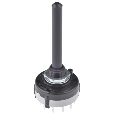 Lorlin 6 Position DPST Rotary Switch with 150mA Contact Current, Solder Terminals CK1060
