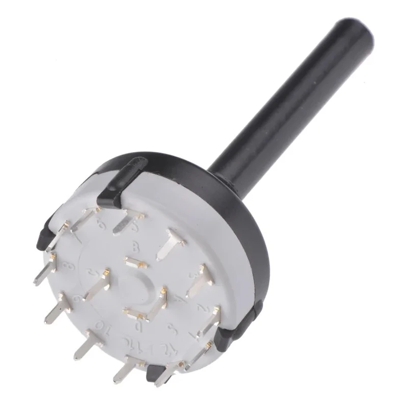 Lorlin 6 Position DPST Rotary Switch with 150mA Contact Current, Solder Terminals CK1060