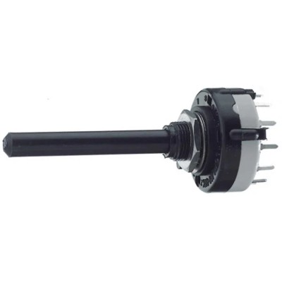 Lorlin 12 Position SPST Rotary Switch, 150mA Current Rating, Polyamide 66 Housing, Solder Terminals CK1054
