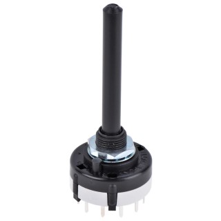Lorlin 4 Position 3PST Rotary Switch 150mA, Panel Mount, Polyamide 66 Housing CK1061