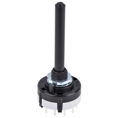 Lorlin 4 Position 3PST Rotary Switch 150mA, Panel Mount, Polyamide 66 Housing CK1061