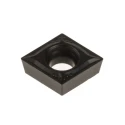 Pramet Lathe Part Diamond Shape Indexable Insert CCMT 060202E-FM:T9325 95° Approach, 2.38 mm Height, 6.4 mm Length