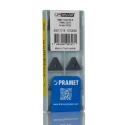 Pramet Lathe Insert, Triangular Shape, MT-CVD Coated Carbide, 93° Approach Angle, 16.5mm Length, 4.76mm TNMG 160412E-R:T9335