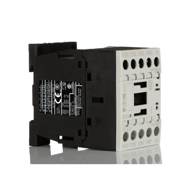 Eaton XT Overload Relay 2 NO/2 NC Contact, 6A Relay Contact Current, 3W Power Rating, 24V AC 276403 DILA-22(24V50/60HZ)