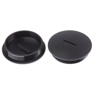 RS PRO Threaded Blanking Cable Gland Plug M63 Thread Size Polyamide 66 Black 69.3 mm Diameter 865-9760