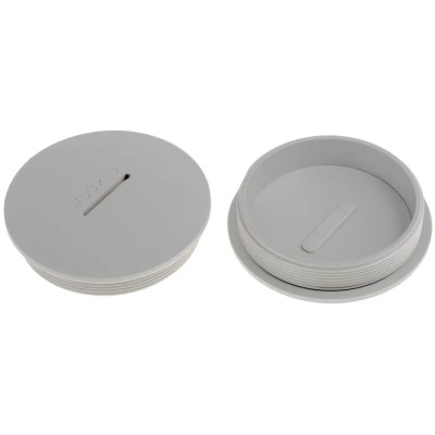 RS PRO Cable Gland Plug, M63 Thread Size, Polyamide 66 Material, 69.3 mm Diameter, Grey, Threaded 865-9795