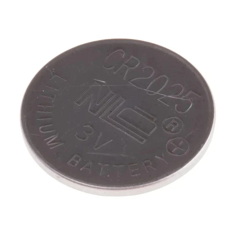 RS PRO Lithium Manganese Dioxide 3V Button Battery CR2025 20 mm Diameter, 5 Pack CR2025