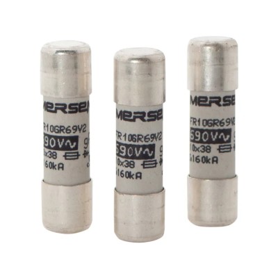 Mersen 16A GG Ceramic Cartridge Fuse 10 x 38 mm 500V AC Super Fast Acting G200750 / FR10GG50V16