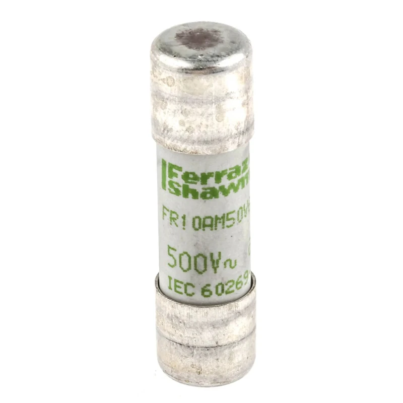 Mersen 6A GG Ceramic Cartridge Fuse 10 x 38 mm, Super Fast Acting, 500V AC F222208 / FR10AM50V6