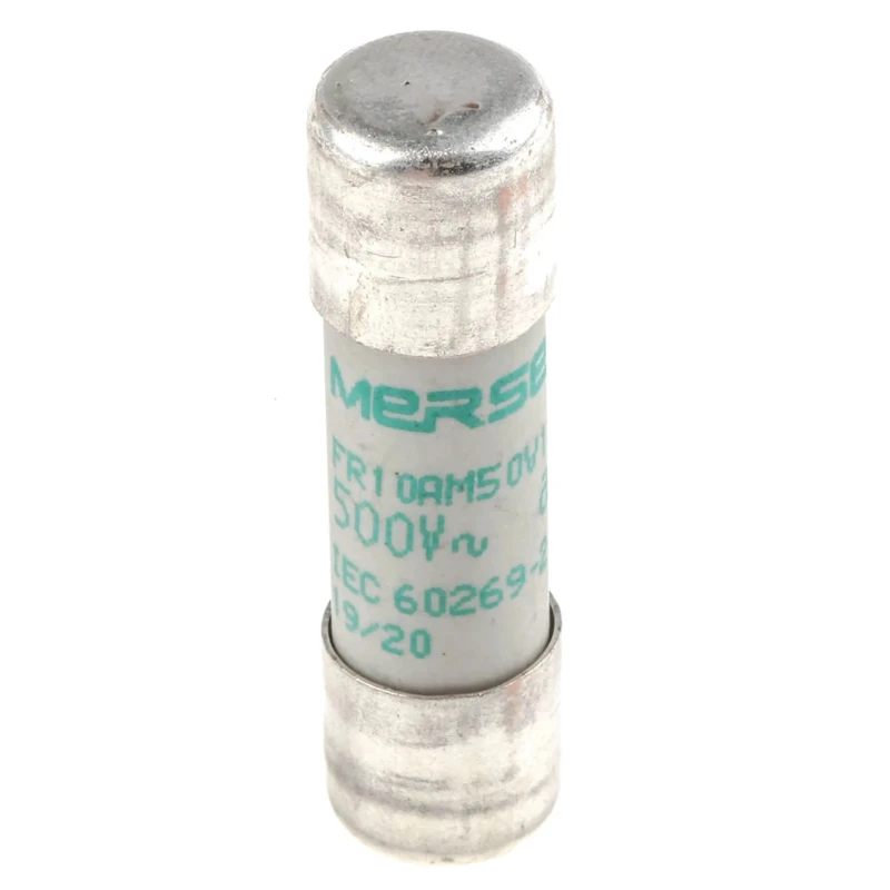 Mersen 10A AM Ceramic Cartridge Fuse 10 x 38 mm, 500V AC, Super Fast Acting Y211552 / FR10AM50V10