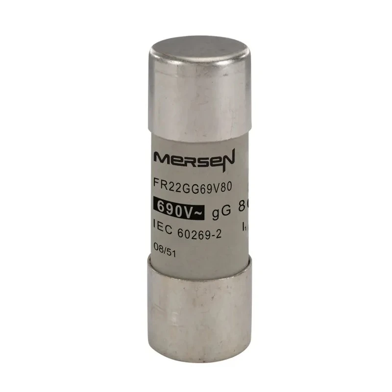Mersen 80A GG Ceramic Cartridge Fuse, 22 x 58 mm, Super Fast Acting, 690V AC Q217180 / FR22GG69V80