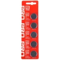RS PRO 3 V Lithium Manganese Dioxide CR2016 Button Battery 20 mm Diameter 5 Pack CR2016