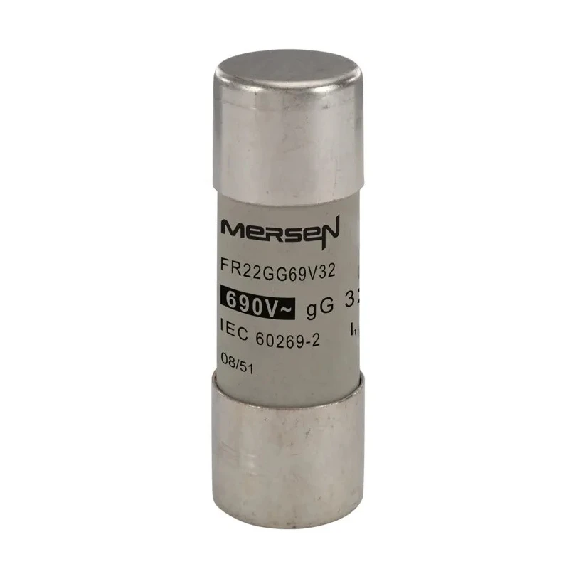 Mersen 32A GG Ceramic Cartridge Fuse 690V AC, Super Fast Acting, 22 x 58 mm F212594 / FR22GG69V32