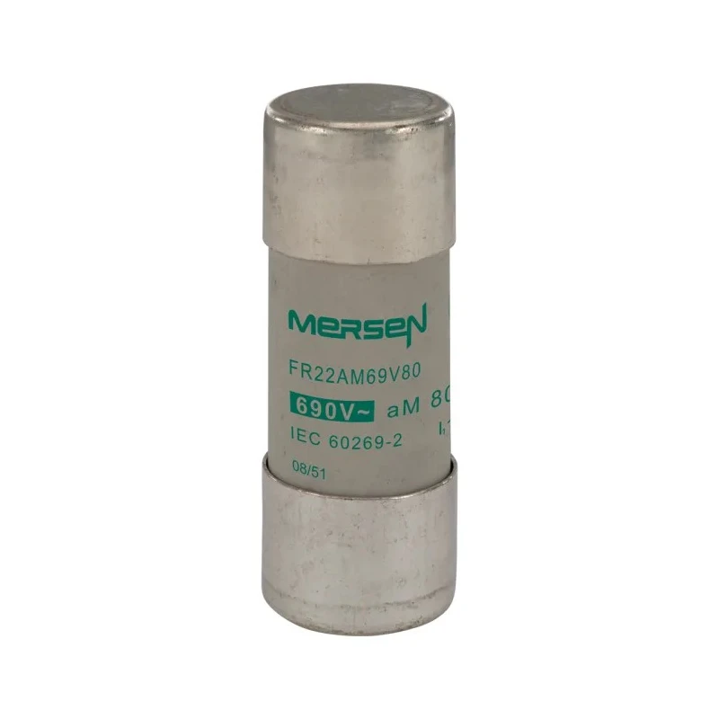 Mersen 80A AM Super Fast Acting Ceramic Cartridge Fuse 690V AC, 22 x 58 mm H216667 / FR22AM69V80