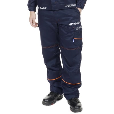 Penta Navy Arc Flash Trousers Size 42 to 44 in, Flame Resistant and Antistatic Fabric, Tear and Wear AFSIB-PAN12-2XL