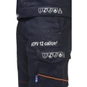 Penta Navy Arc Flash Tear Resistant Anti-Static Jacket Non-Metallic Zipper with Flap XL AFSIB-VES12-XL