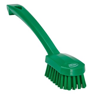 Vikan Green Scrubbing Brush, 22 mm Bristle Length, Polyethylene Terephthalate Bristle Material 30882
