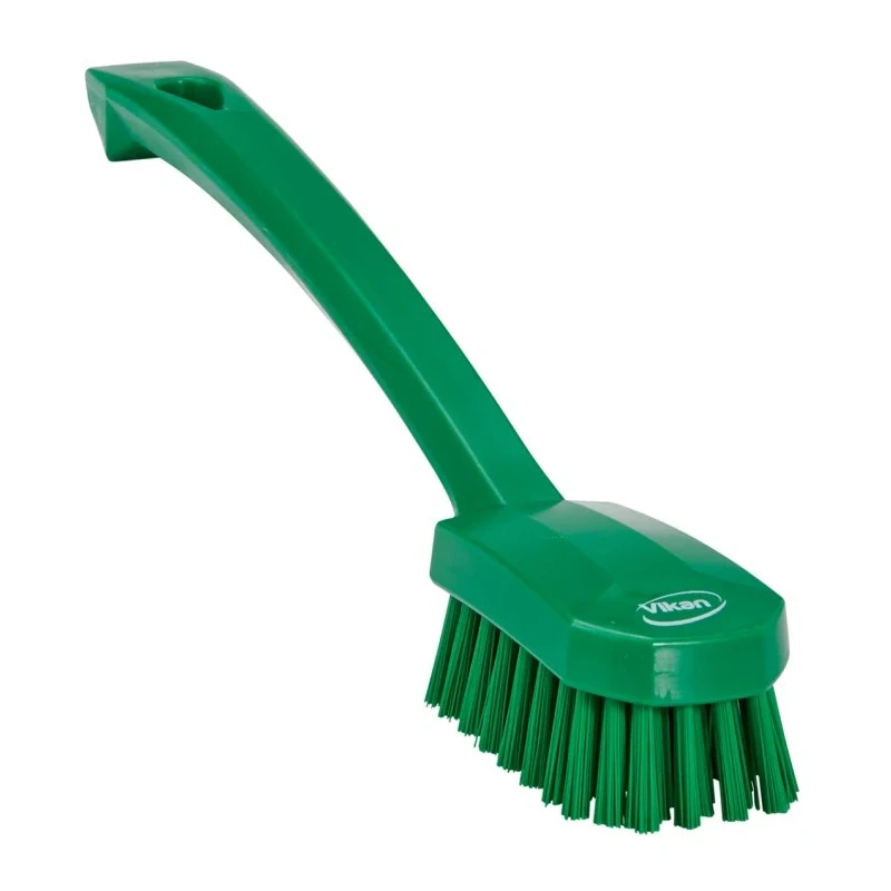 Vikan Green Scrubbing Brush, 22 mm Bristle Length, Polyethylene Terephthalate Bristle Material 30882