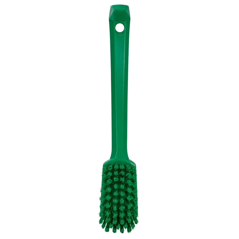 Vikan Green Scrubbing Brush, 22 mm Bristle Length, Polyethylene Terephthalate Bristle Material 30882