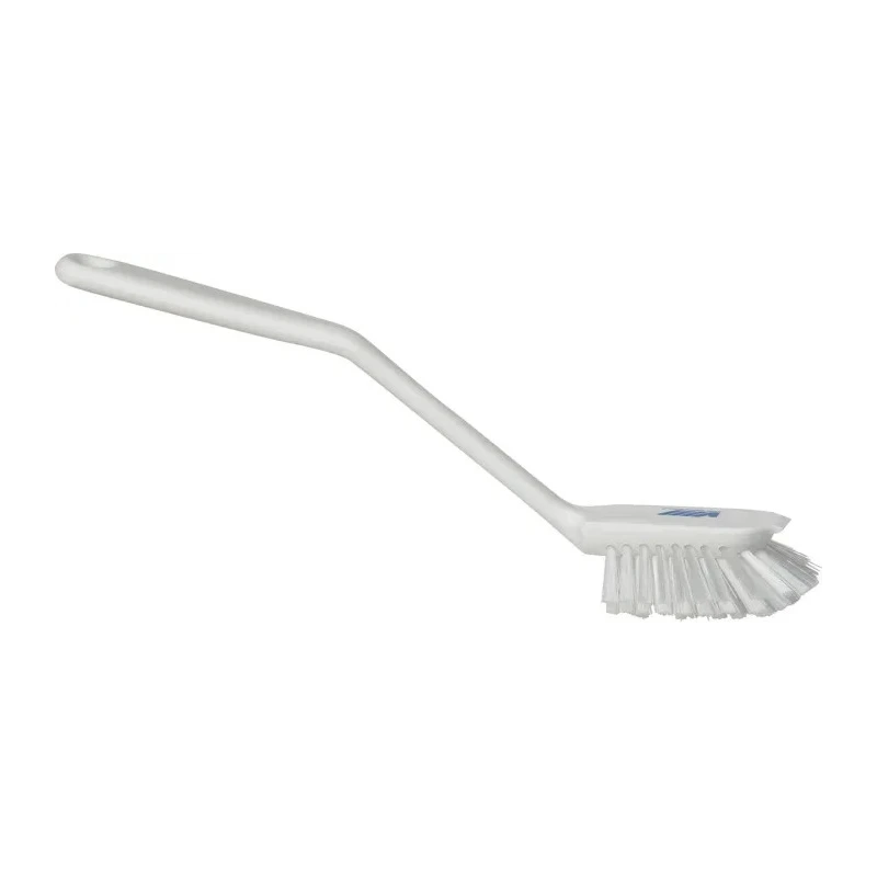 Vikan Hard Bristle White Scrubbing Brush White Polyethylene Terephthalate Bristle Material 23mm Bristle Length 42375