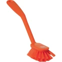 Vikan Hard Bristle Orange Scrubbing Brush with 23 mm Polyethylene Terephthalate Bristles 42377