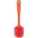 Vikan Hard Bristle Orange Scrubbing Brush with 23 mm Polyethylene Terephthalate Bristles 42377