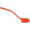 Vikan Hard Bristle Orange Scrubbing Brush with 23 mm Polyethylene Terephthalate Bristles 42377
