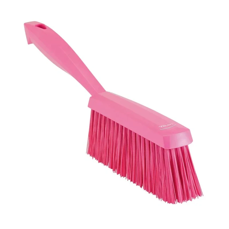 Vikan Pink Hand Brush with 50 mm Bristle Length, 35 mm Width, 330 mm Length, 110 mm Height 45891