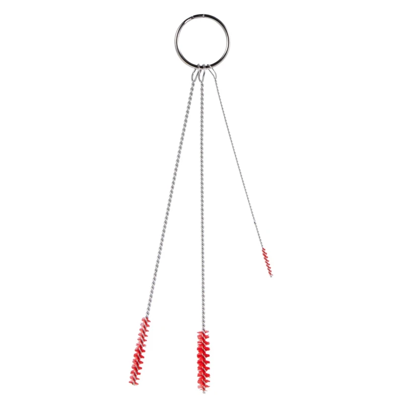 Vikan Red Bottle Brush 150mm with Polyethylene Terephthalate Bristles and Polypropylene Handle 53624