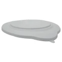 Vikan 20L Plastic White Bucket Lid 56935, Complies with Food Contact Material Standards 310x365x40mm