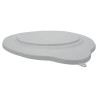 Vikan 20L Plastic White Bucket Lid 56935, Complies with Food Contact Material Standards 310x365x40mm