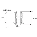 Roxburgh EMC 18 mH Ferrite Common Mode Choke 1 A Idc 640 mΩ Rdc 250V AC Radial Lead CMV10