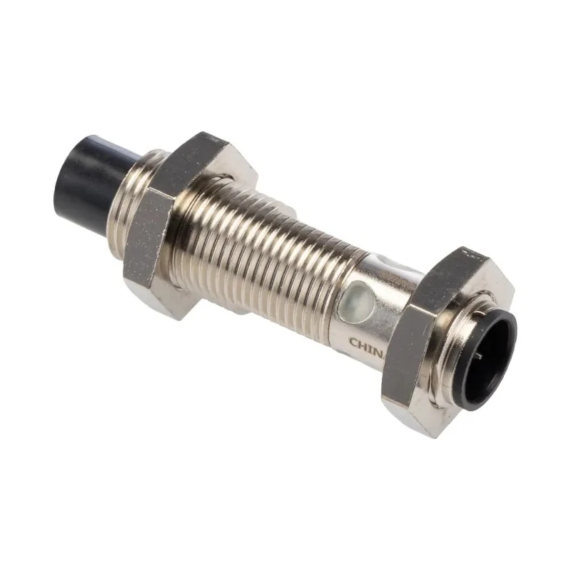 Omron Threaded Barrel Inductive Proximity Sensor M12 x 1, PNP Output, 30 V DC, 16 mm Detection, Brass Body E2E-X16MB1T12-M1