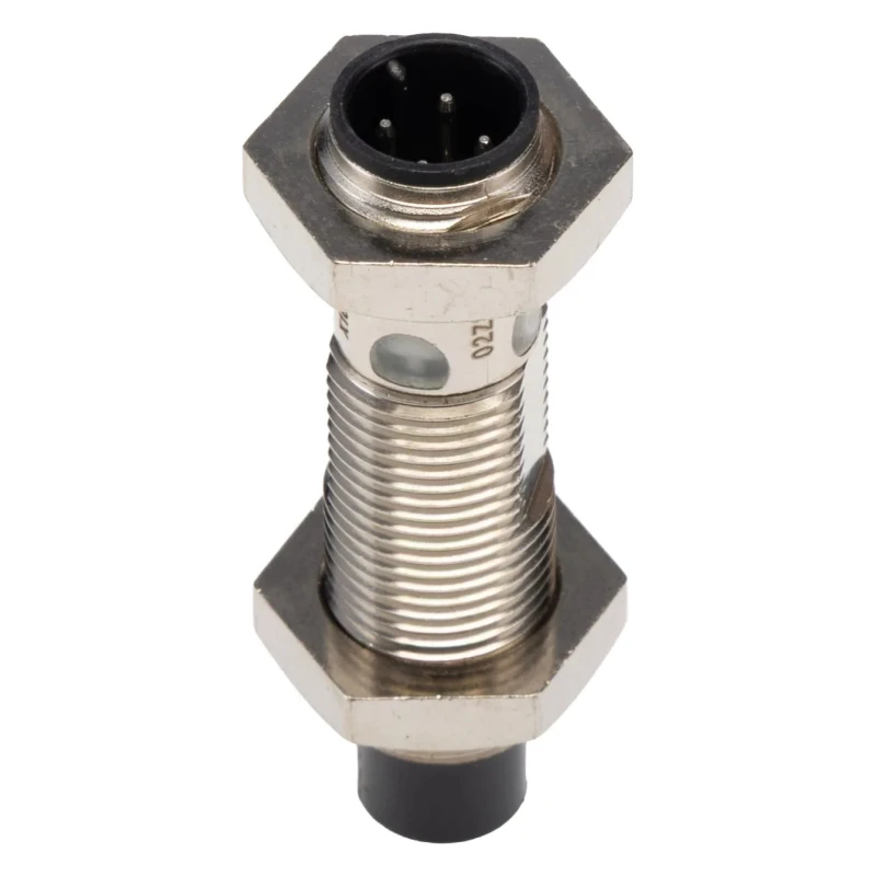 Omron Threaded Barrel Inductive Proximity Sensor M12 x 1, PNP Output, 30 V DC, 16 mm Detection, Brass Body E2E-X16MB1T12-M1