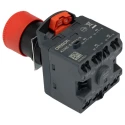 Omron Turn to Reset Emergency Stop Push Button Panel Mount 22 mm Cutout 2 NC/2 NO Contacts IP65 A22NE-S-PD22-N