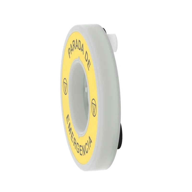 Schneider Electric Illuminated Marked Legend Ring for Emergency Stop Mushroom Head Push-Button 24 V LED ZBY9W2B430