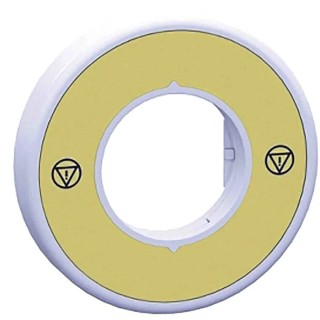 Schneider Electric Illuminated Unmarked Legend Ring for Emergency Stop Mushroom Head Push Button 110-120 V AC 14 ZBY9W2G140