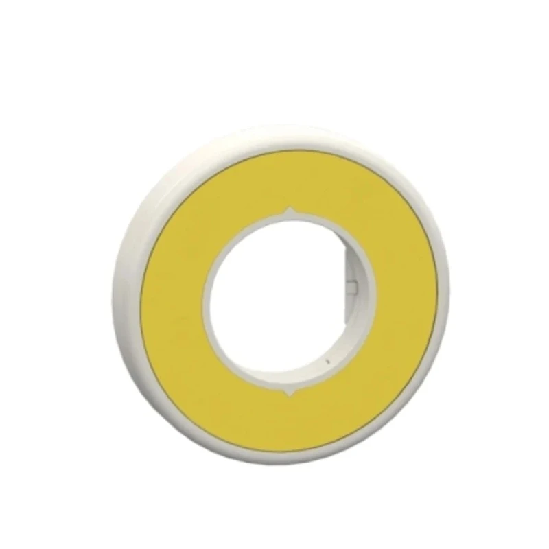 Schneider Electric Illuminated Unmarked Legend Ring 24V 2 Colors White/Red Fixed LED Yellow Label for Emergency ZBY9W3B101