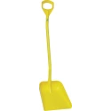 Vikan Ergonomic Shovel Blade Width 340 mm, Handle Length 1310 mm, Polypropylene Blade, Anodised Aluminium Handle 56016