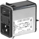 Schurter 250V AC 10A Snap-in IEC Connector 2 Pole Quick Connect 3-107-477