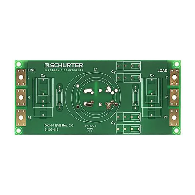 Schurter EMI Filter Kit Evaluation Board for DKIH-1 and DKIH-3 High Performance Applications 3-109-440