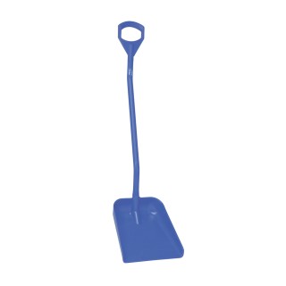 Vikan Ergonomic Shovel with Polypropylene Blade 340 mm Width, 380 mm Length, Anodised Aluminium Handle Length 1310 mm 56018
