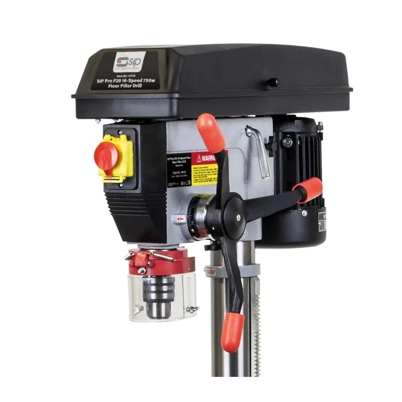 SIP Floor Standing Pillar Drill 230V 550W 2770rpm 16mm Chuck Capacity 01715