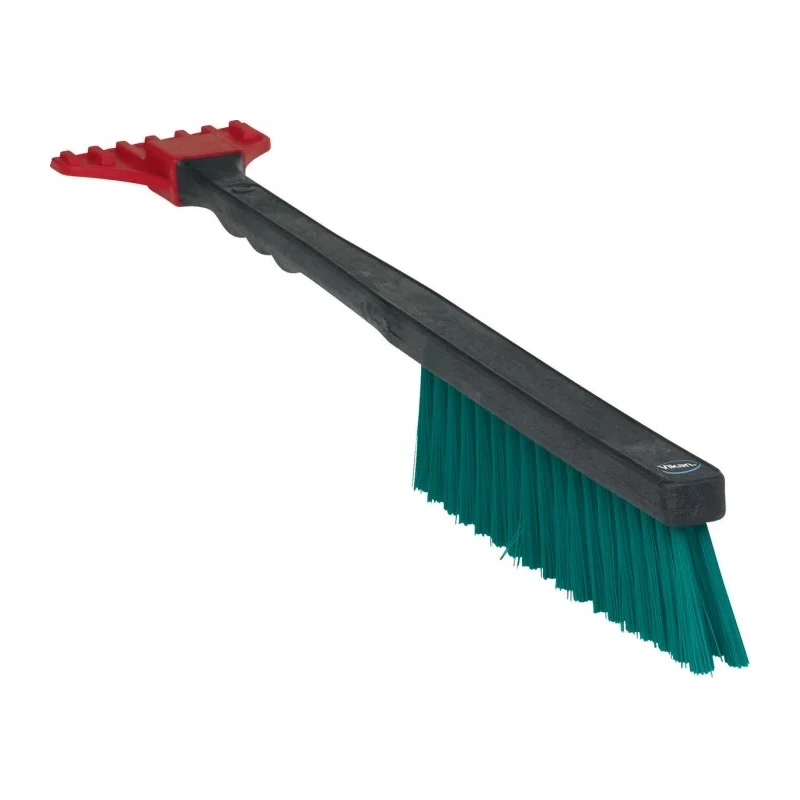 Vikan Black Scrubbing Brush, Polyvinyl Chloride Bristle Material, 45 mm Bristle Length, 80 mm Width, 490 mm Length, 6 520052