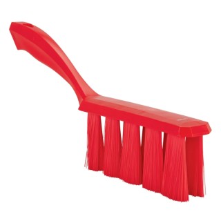 Vikan Red Hand Brush with 57 mm Bristle Length, Overall Dimensions 330x35x135 mm 45854