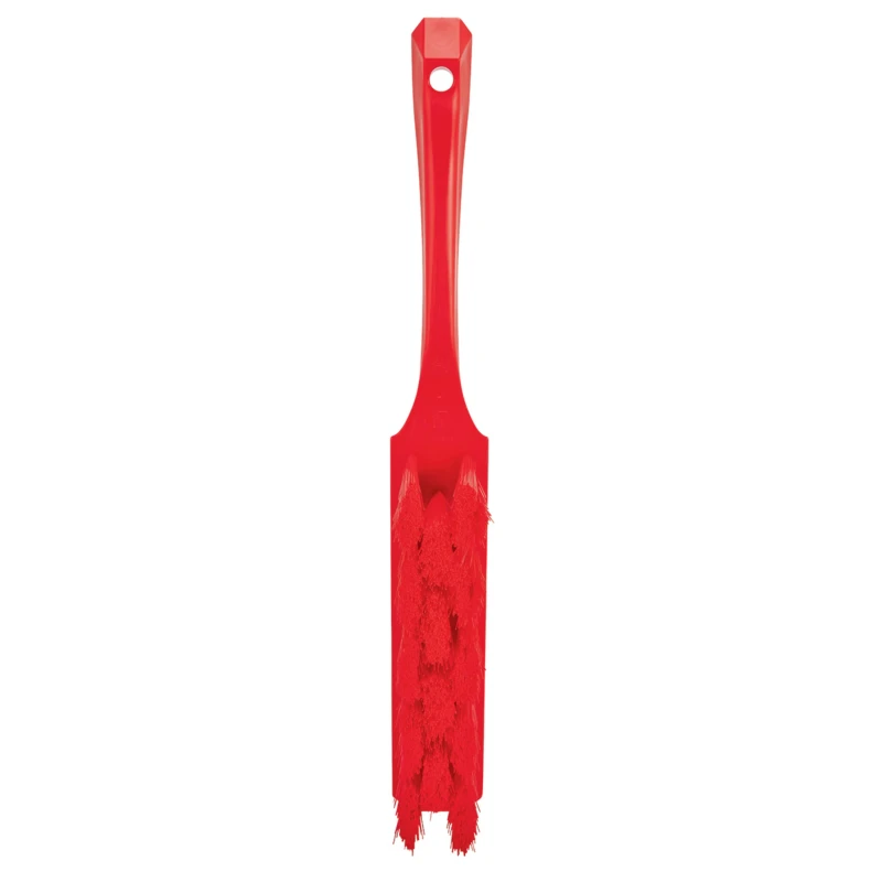 Vikan Red Hand Brush with 57 mm Bristle Length, Overall Dimensions 330x35x135 mm 45854