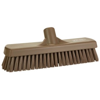 Vikan Hard Bristle Brown Scrubbing Brush with 46 mm Polyethylene Terephthalate Bristle Length 706066